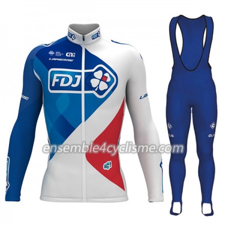 Tenue Maillot M/L + Collant à Bretelles 2017 FDJ N001